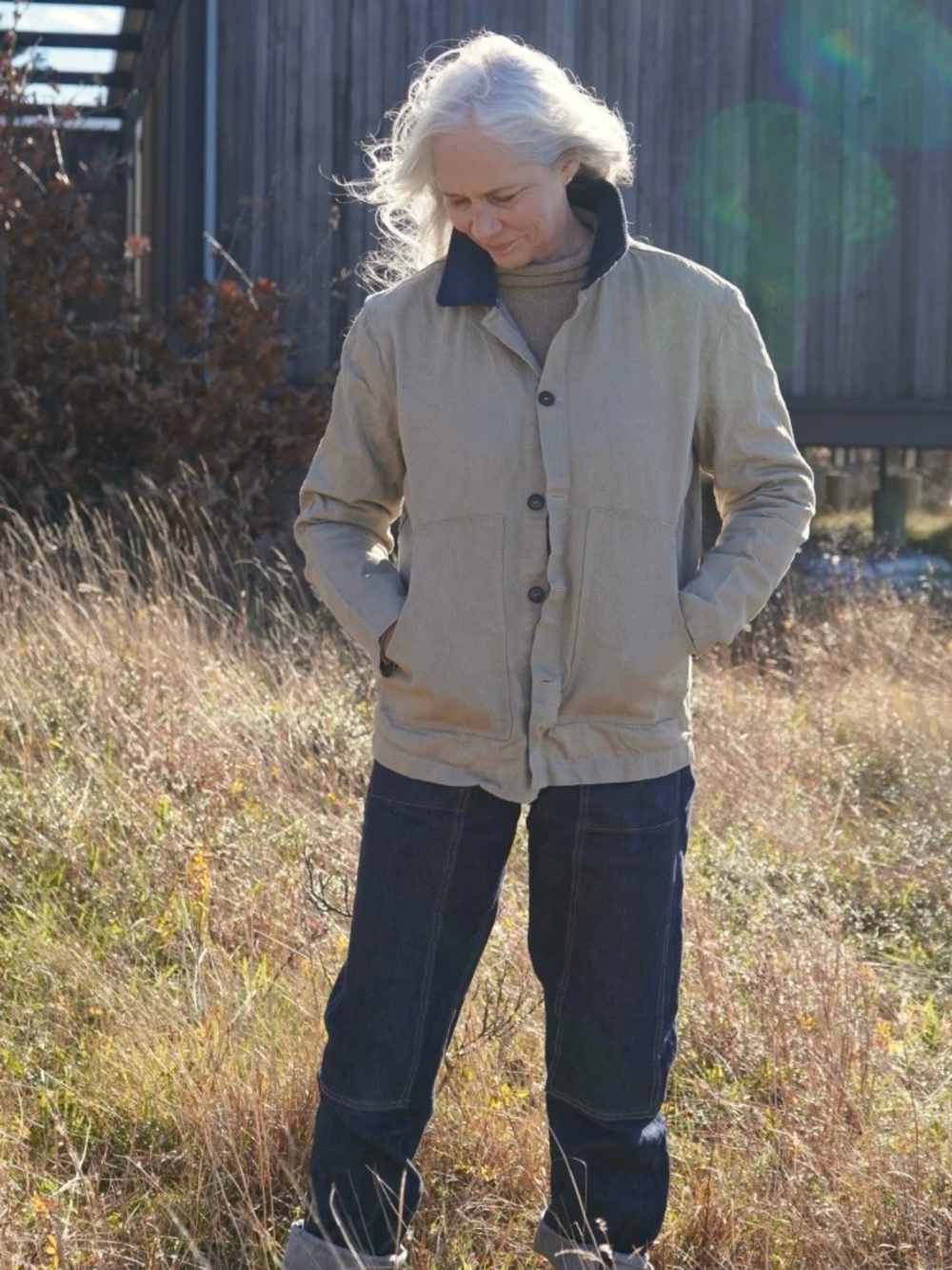 Sakonnet Chore Jacket by Gamine Workwear in size 2 (medium)